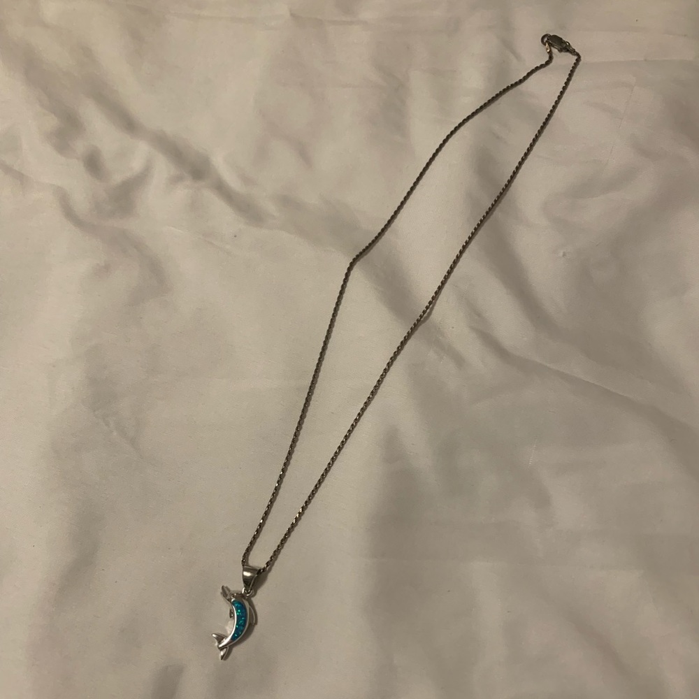 Turquoise Dolphin Necklace